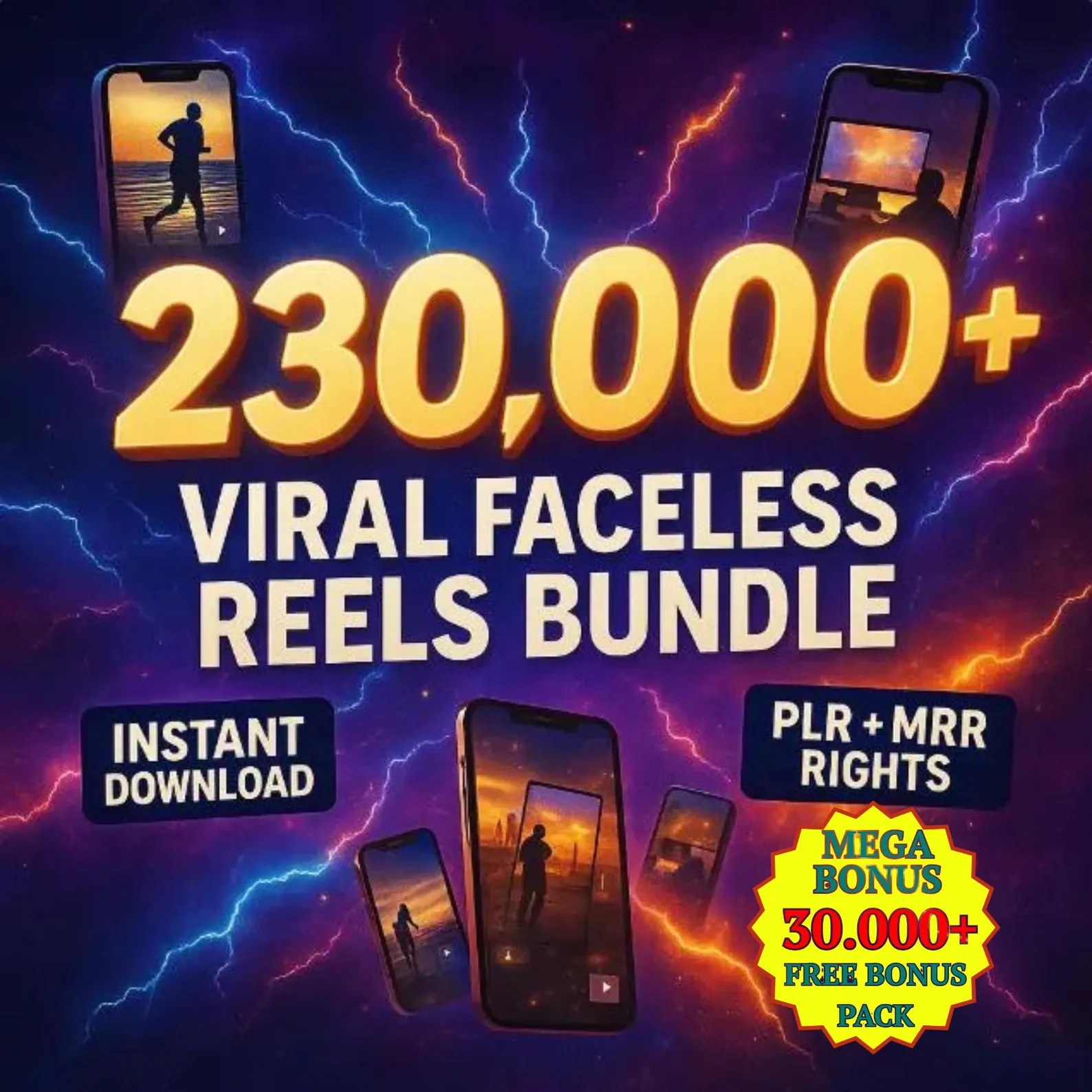 230,000+ Viral Faceless Reels Bundle